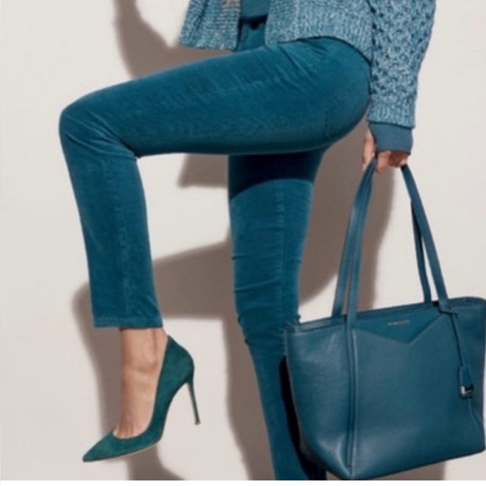 CAbi Teal Skinny Pants corduroy